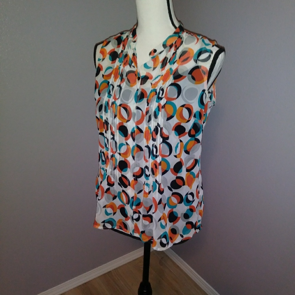 Liz Claiborne sleeveless blouse with tank